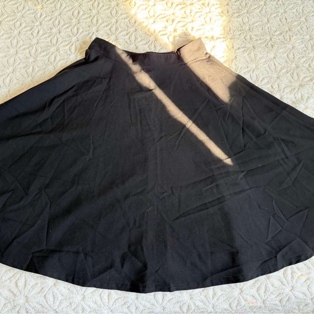 RockSteady Classic Black A-Line Skirt